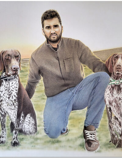 Encargo de la pareja para regalarselo. Montaje de varias fotos diferentes