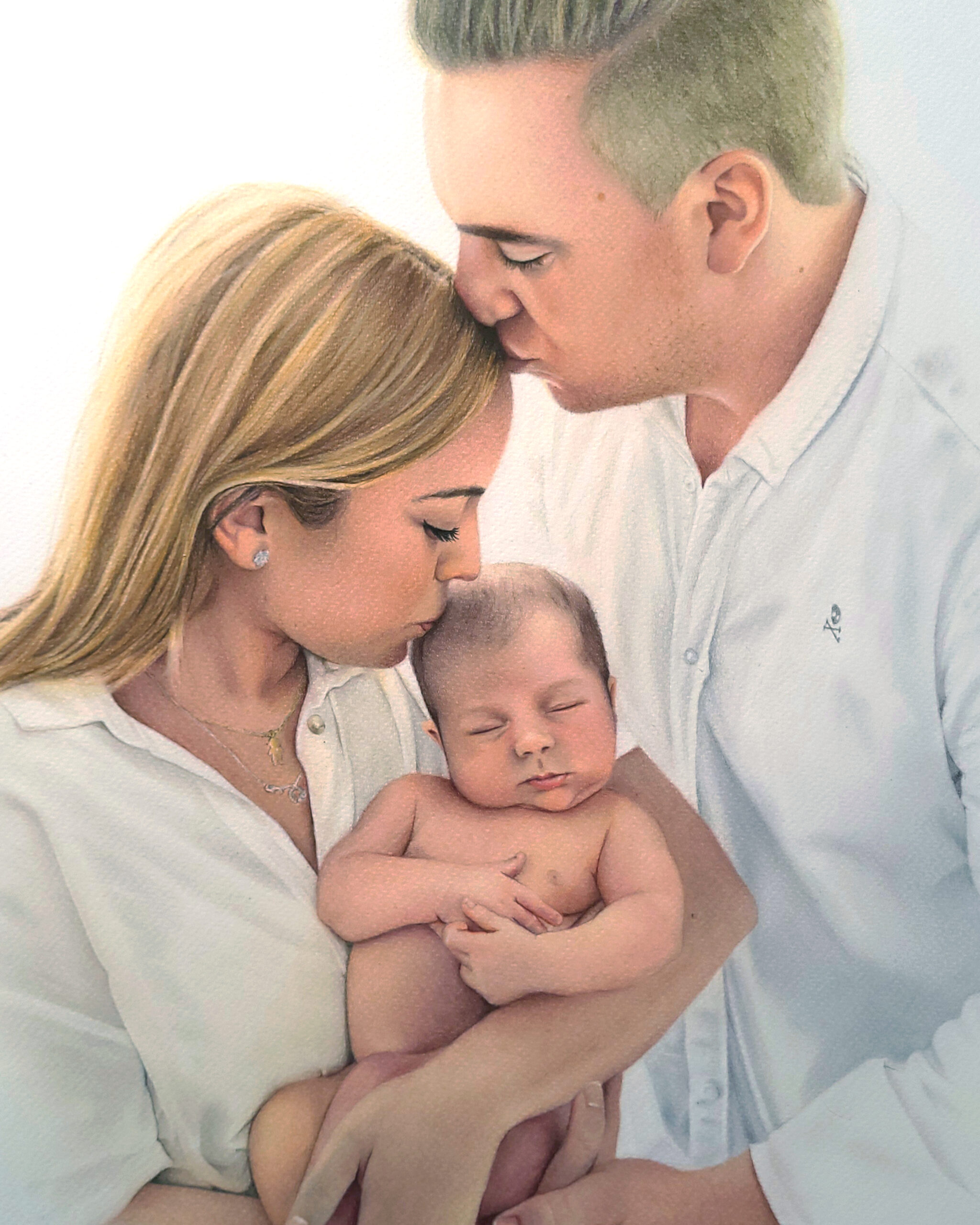 20230916_130851 7b retrato bautizo familia pastel y lapices de colores regalar dibujo