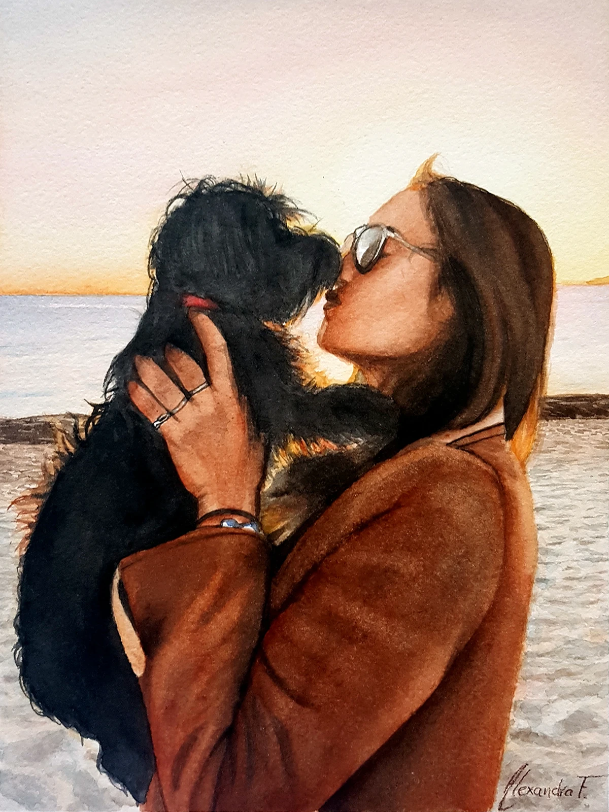 Regalo lleno de amor para sus papás. Encargo de una amiga.